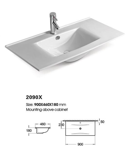 DROP TORINO 90 WHITE ΜΕ ΦΩΤΙΖΟΜΕΝΟ ΚΑΘΡΕΠΤΗ LED