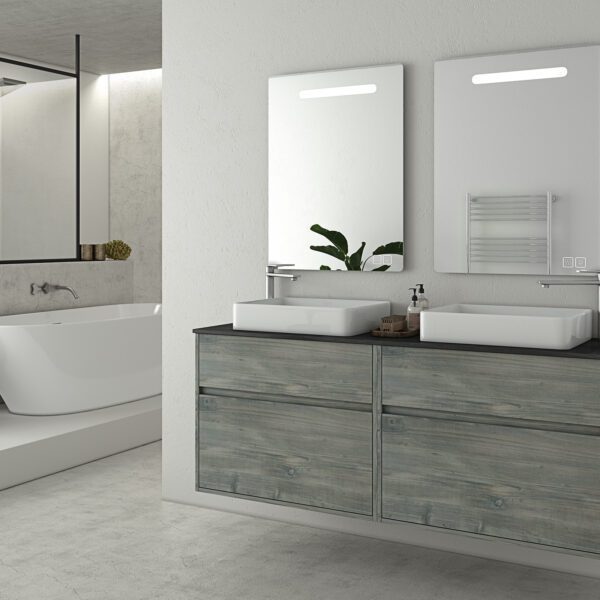 DROP INSTINCT 150 SMOKED OAK ΜΕ ΦΩΤΙΖΟΜΕΝΟ ΚΑΘΡΕΠΤΗ LED