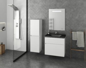 DROP INSTINCT 65 WHITE BL ΜΕ ΦΩΤΙΖΟΜΕΝΟ ΚΑΘΡΕΠΤΗ LED