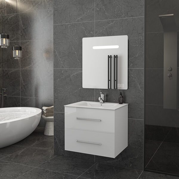 Torino-60_Shiny-White_mirror-Atlas_ultra-1 DROP TORINO 60 WHITE ΜΕ ΦΩΤΙΖΟΜΕΝΟ ΚΑΘΡΕΠΤΗ LED
