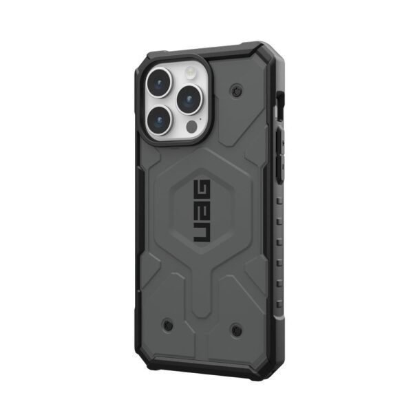 UAG Urban Armor Gear case PATHFINDER compatible with Magsafe for IPHONE 15 Pro Max silver