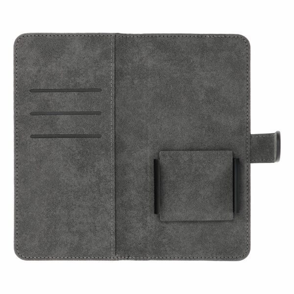 Universal book case COMMON size XL for SAMSUNG A12 / A13 4G / A34 5G / A02s / XIAOMI Redmi 12 4G / 12C / NOTE 12 4G / 12 PRO 5G OPPO A53s / A72 / A92 black