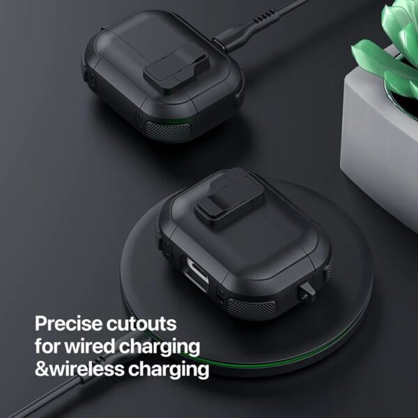 09d3767ef94e2ed7354482f1fe48a6ac DUX DUCIS PECP - TPU+PC protective case for AirPods 4 black