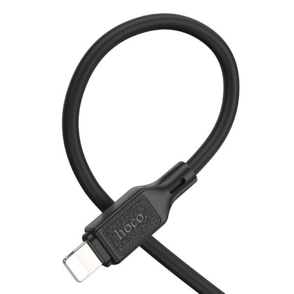0a3fe34d0d90c95d5ecc26a22fe0ea33 Cable USB A to Lightning Hoco 2,4A 1 m X90 black