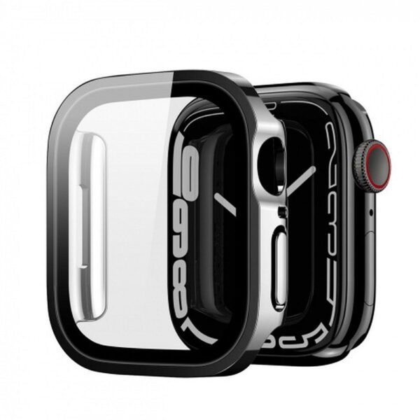 DUX DUCIS case HAMO with protective glass for Apple Watch 7 / 8 / 9 45 mm black