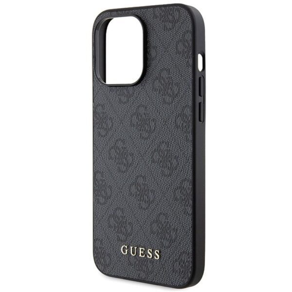 GUESS case for IPHONE 15 Pro GUHCP15LG4GFGR (4G Metal Logo) grey