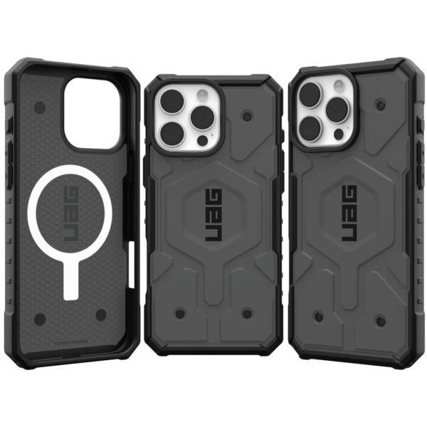 14f9cdfb7f2ae5368a07e28b6b03e250 UAG Urban Armor Gear case PATHFINDER compatible with MagSafe for IPHONE 16 Pro Max silver