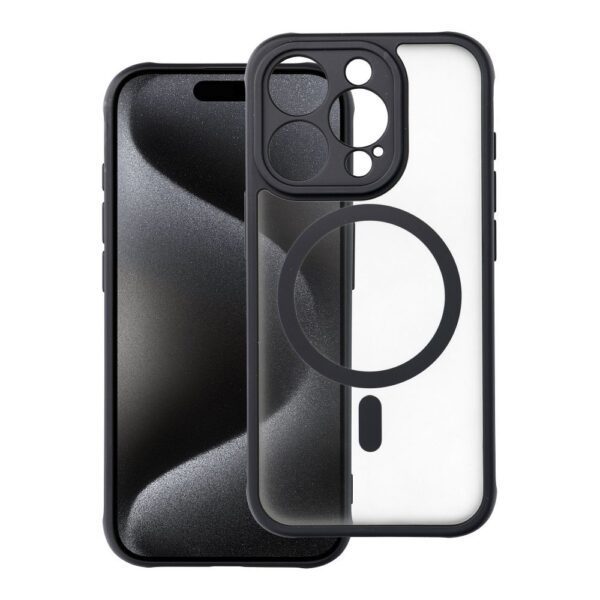 1519ac18c59c2caa4a3e4235089b88bc FULL MATTE MAG COVER case compatible with MagSafe for IPHONE 15 Pro black