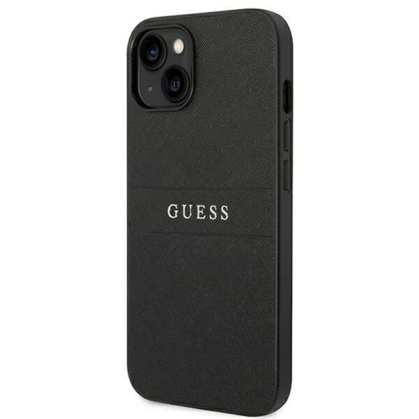 1b05427781b422e5a9982706c87b45a7 GUESS case for IPHONE 14 Plus GUHCP14MPSASBBK (Saffiano With Metal Logo) black