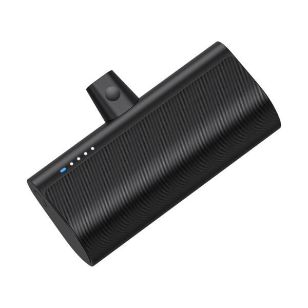 1b6829f02575c24a653e42556db8eb95 Powerbank Blue Star 5000 mAh with built-in connector Lightning 2,1A W0556P black