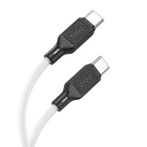 Cable USB C to USB C Hoco 3A 60W 1 m X90 white