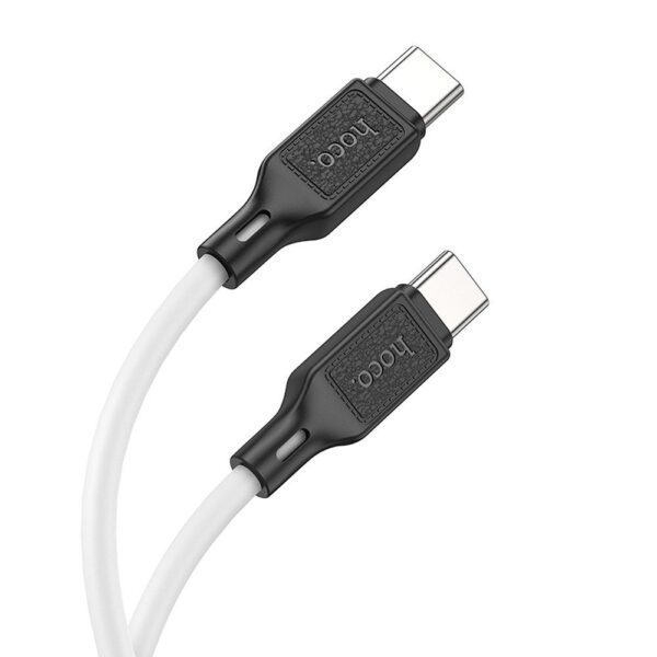 1d21707959e4d148873fde97bbf3a2bc Cable USB C to USB C Hoco 3A 60W 1 m X90 white