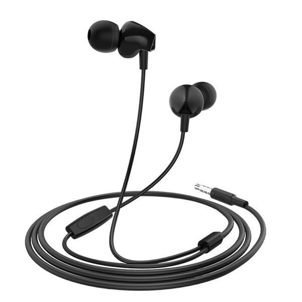 1ee664b66fbb67266a046a662df7141c HOCO wire earphones Jack 3,5 mm with microphone M60 black