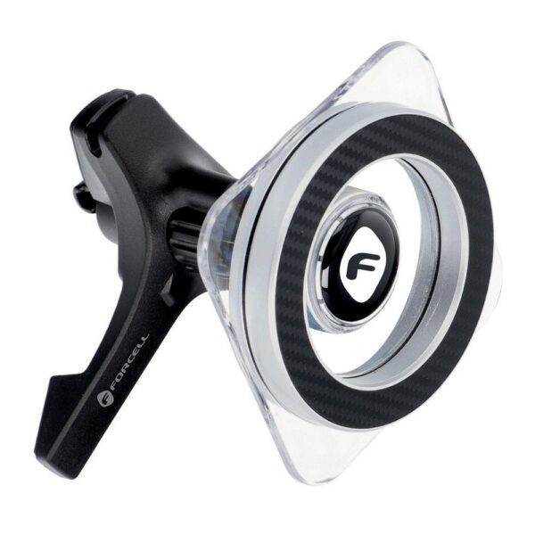 1fd3915e28000a5959fca25cd2097d0d FORCELL F-GRIP Mag Pro magnetic car holder for air vent compatible with MagSafe black