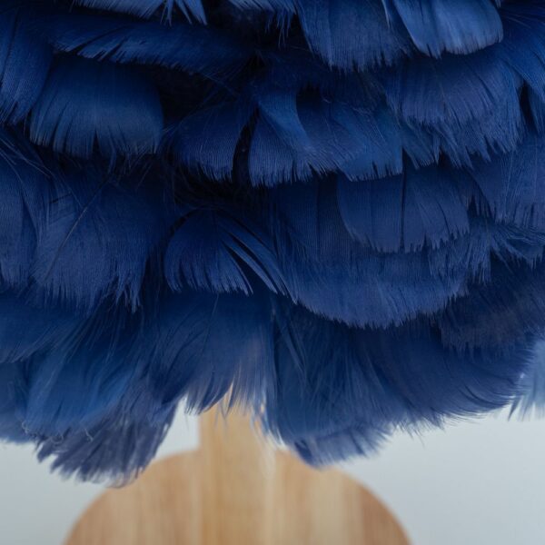 20bc52f8838bce7f36e575da805832e9 Table lamp bedside feather Art Deco blue CBDPH