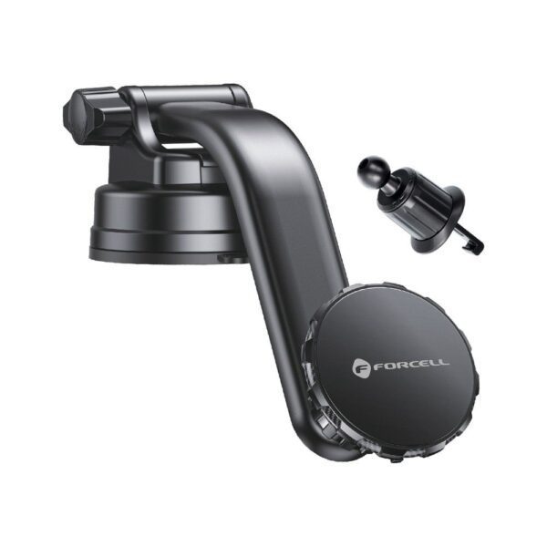 2544cd55d94f833ad495e29c6f03dade FORCELL F-GRIP MagLuxe magnetic car holder for windshield / dashboard / air vent black