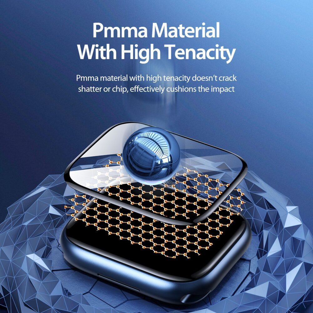 2605f68916300cb330fcd9e1951f111f DUX DUCIS protector LCD PMMA with frame for Apple Watch 10 42 mm black