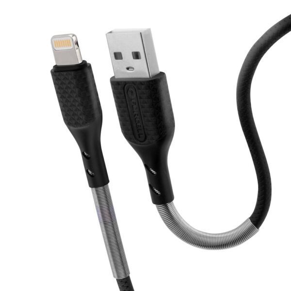 FORCELL F-ENERGY Carbon CB-01A cable USB A to Lightning 2,4A 12W 1 m black