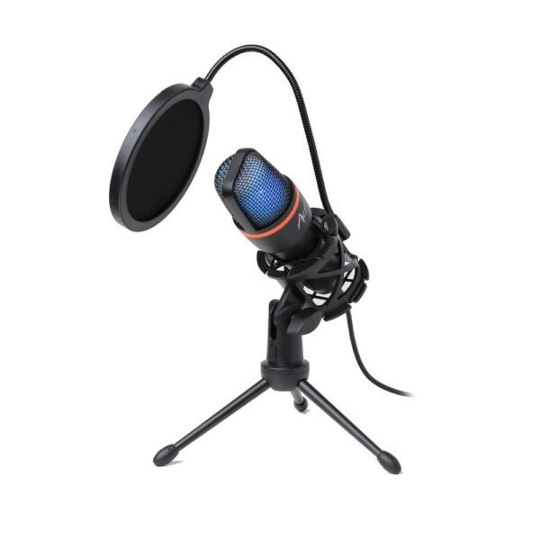 2f99a207ee489eebffaa611ebe2d2e96 ART condenser stand microphone with mechanical filter and diaphragm with light tripod AC-02 black
