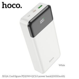 325ffd2480dcfaec8606bd70314cd605 Powerbank Hoco 20000 mAh QC3.0 PD 3A 20W J102A white