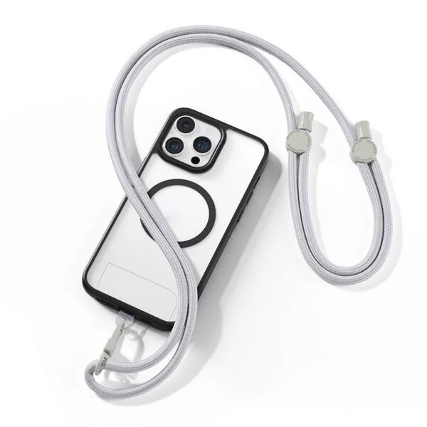 343cebd8bf4488772d5c7faa71a13d79 DUX DUCIS Plaz - cross-body phone strap - grey