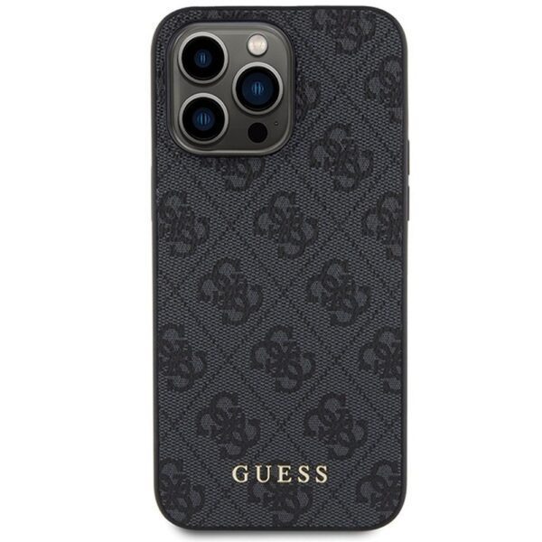 GUESS case for IPHONE 15 Pro Max GUHCP15XG4GFGR (4G Metal Logo) grey