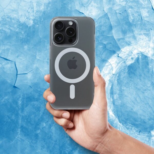 FROST MAG COVER case compatible with MagSafe for SAMSUNG S25 frozen transparent