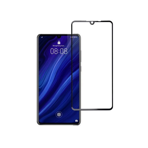 Tempered Glass Blue Star - HUA P30 (full glue/small size) - black Tempered Glass Blue Star