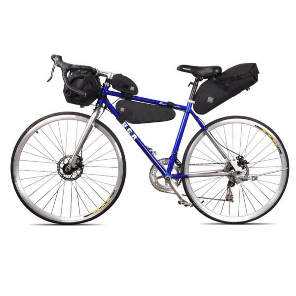 3f038652634de730a3df3f78cfd4b819 SAHOO bike bag on the bicycle frame with zip 0,3L 122035 black