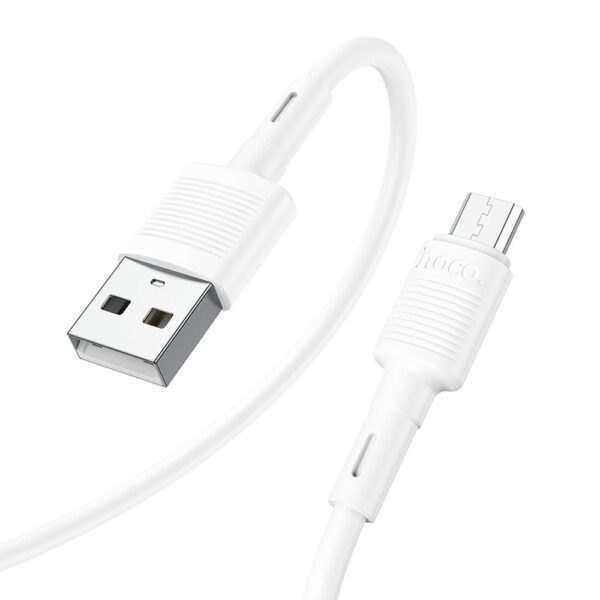 Cable USB A to Micro USB Hoco 2,4A 1 m X83 white