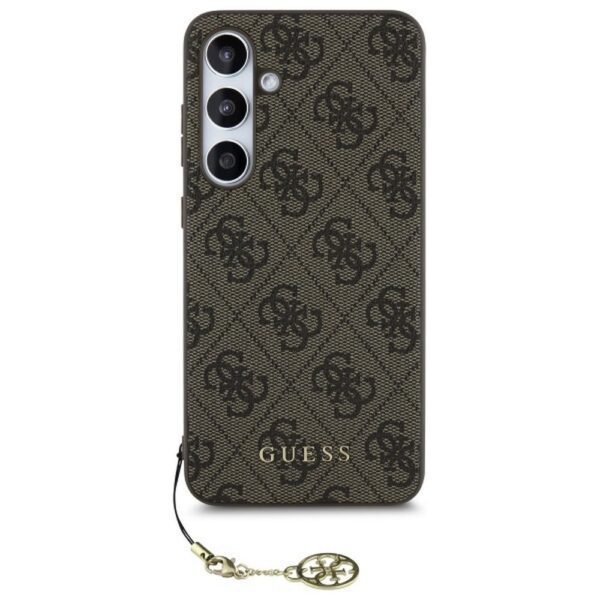 GUESS case for SAMSUNG S24 FE GUHCS24FEGF4GBR (HC PU 4G Charm) brown