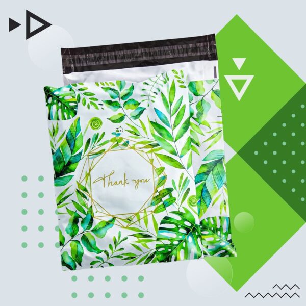 Courier foil envelopes 255 x 370 mm pattern with the inscription "Thank you" RC131 50 pcs multicolor