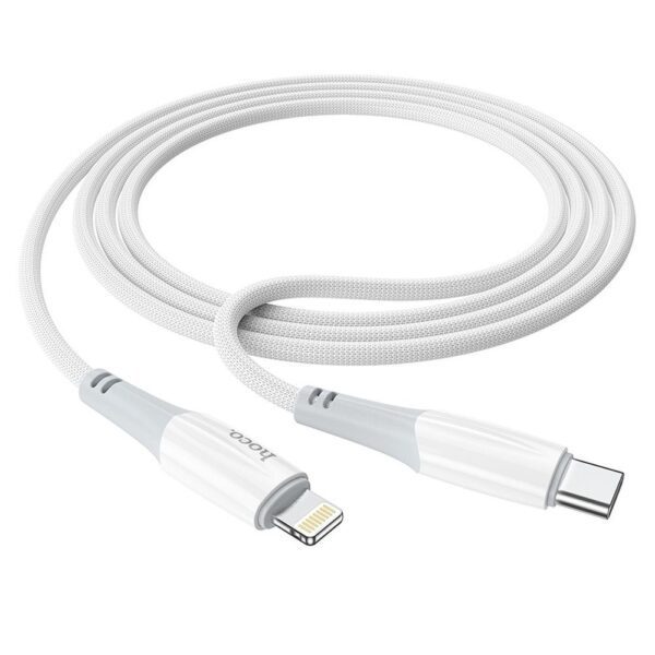 4ae9b1683ccc4cfddb988ac9a62388aa Cable USB C to Lightning Hoco PD 3A 20W 1 m X70 white