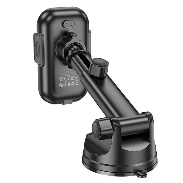 HOCO car holder with wirelles charging for windshield / center console 15W HW5 black