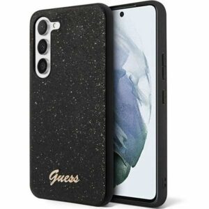GUESS case for SAMSUNG S24 GUHCS24SHGGSHK (Glitter Script) black