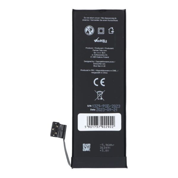 Battery for iPhone 5S 1560 mAh Blue Star HQ