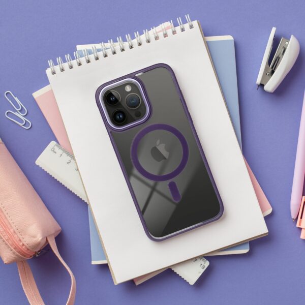 575ef88aec1bd4528310890d57fed357 COLOR EDGE MAG COVER case compatible with MagSafe for IPHONE 11 Pro Max deep purple