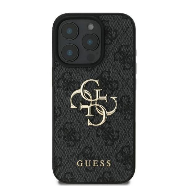 GUESS case for IPHONE 16 Pro Max GUHCP16X4GMGGR (4G PU Big Logo) black