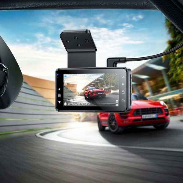 Dash cam for car Hoco with screen 3" 720P/30fps DV9 metal gray