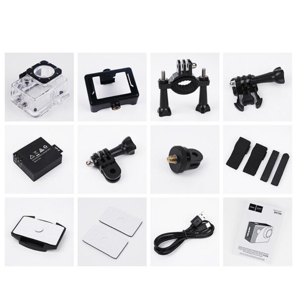 Sports camera Hoco with screen 2" 1080P/30fps DV100 black