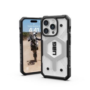 UAG Urban Armor Gear case PATHFINDER compatible with Magsafe for IPHONE 15 Pro ice