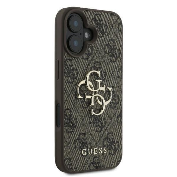 GUESS case for IPHONE 16 GUHCP16S4GMGBR (4G PU Big Logo) brown