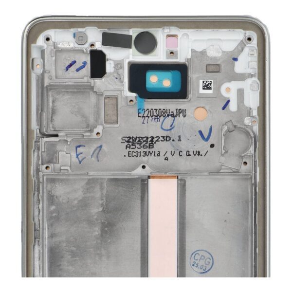 LCD Display for SAMSUNG A53 A536 HARD OLED with frame silver