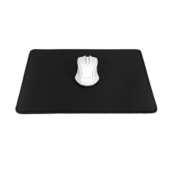 74d2e44da4682ba497e585bd45fb2eba Mousepad 350 x 250 x 3 mm black with black stitching