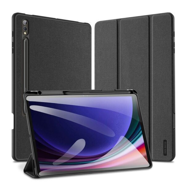 787fc95b950b2843f243736bc82fe131 DUX DUCIS case DOMO foldable with pencil storage for SAMSUNG Tab S10 Plus/S9 Plus/S9FE Plus black