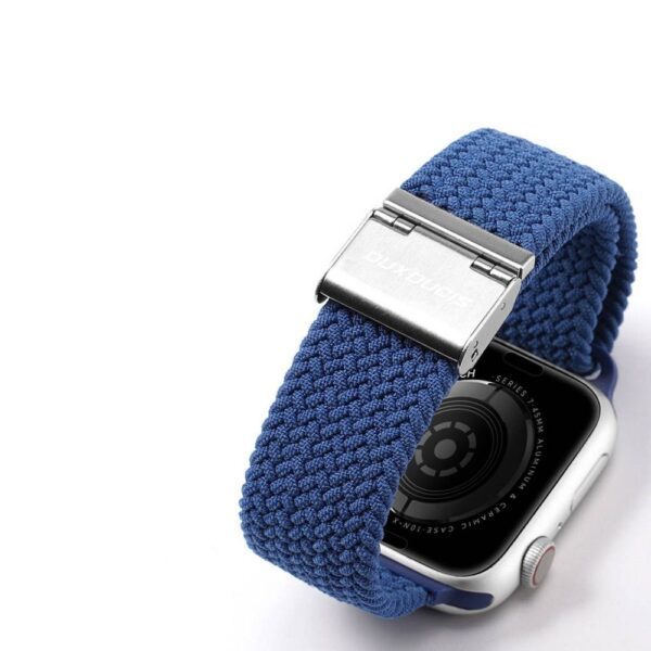 79a3fa40bef3709a1dab7f9515939fa0 DUX DUCIS strap MIXTURE II stretchable braided for Apple Watch 42 / 44 / 45 mm blue