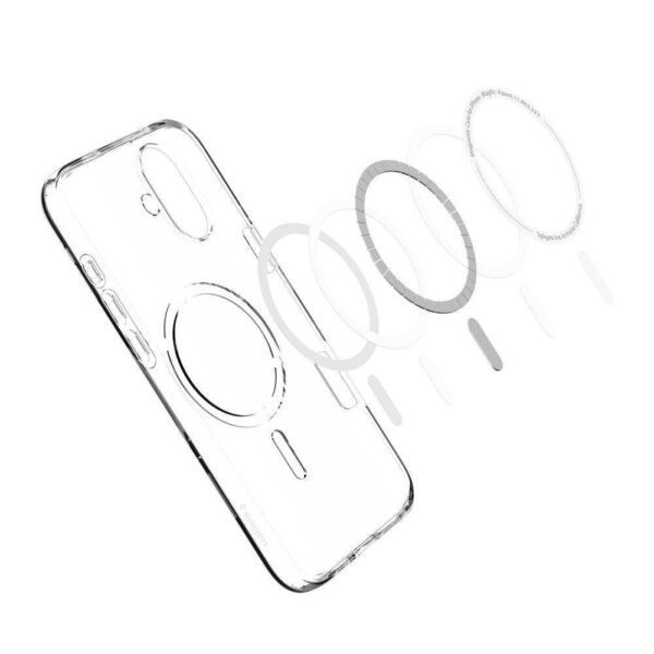 SPIGEN case LIQUID CRYSTAL MAG compatible with MagSafe do IPHONE 16 clear