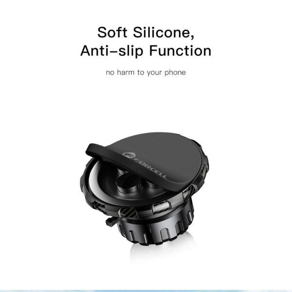 81688839abb42c7f150f49885a7f8e3a FORCELL F-GRIP MagLuxe magnetic car holder for windshield / dashboard / air vent black