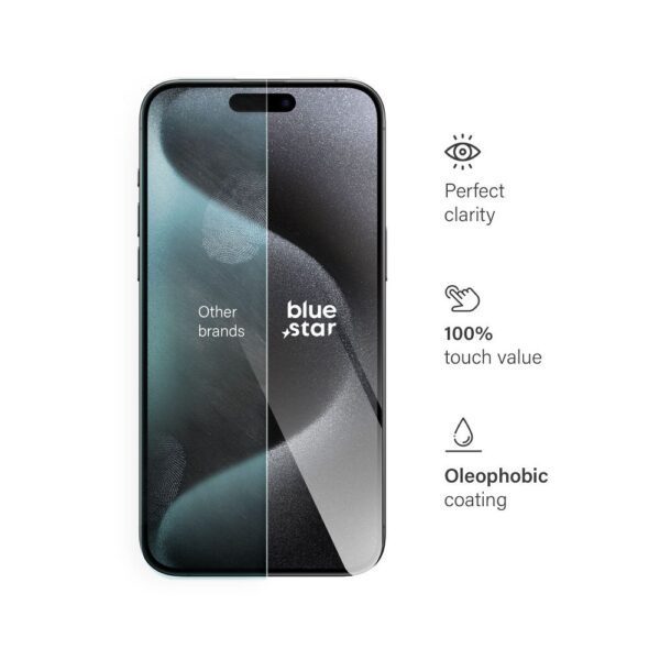 Tempered Glass Blue Star - IPHONE 15 Pro Max