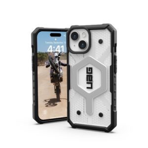 UAG Urban Armor Gear case PATHFINDER compatible with Magsafe for IPHONE 15 ice
